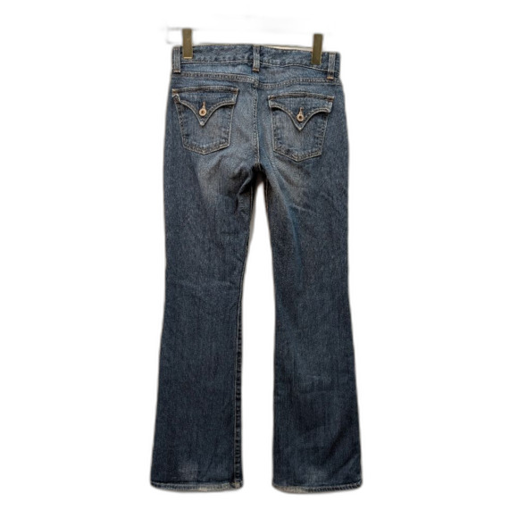 GAP Curvy Flare Blue Jeans Women's 4 Distressed Cotton Bootcut Bell Bottom Pants - Picture 3 of 7